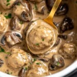 Crockpot Meatball Stroganoff Recipe