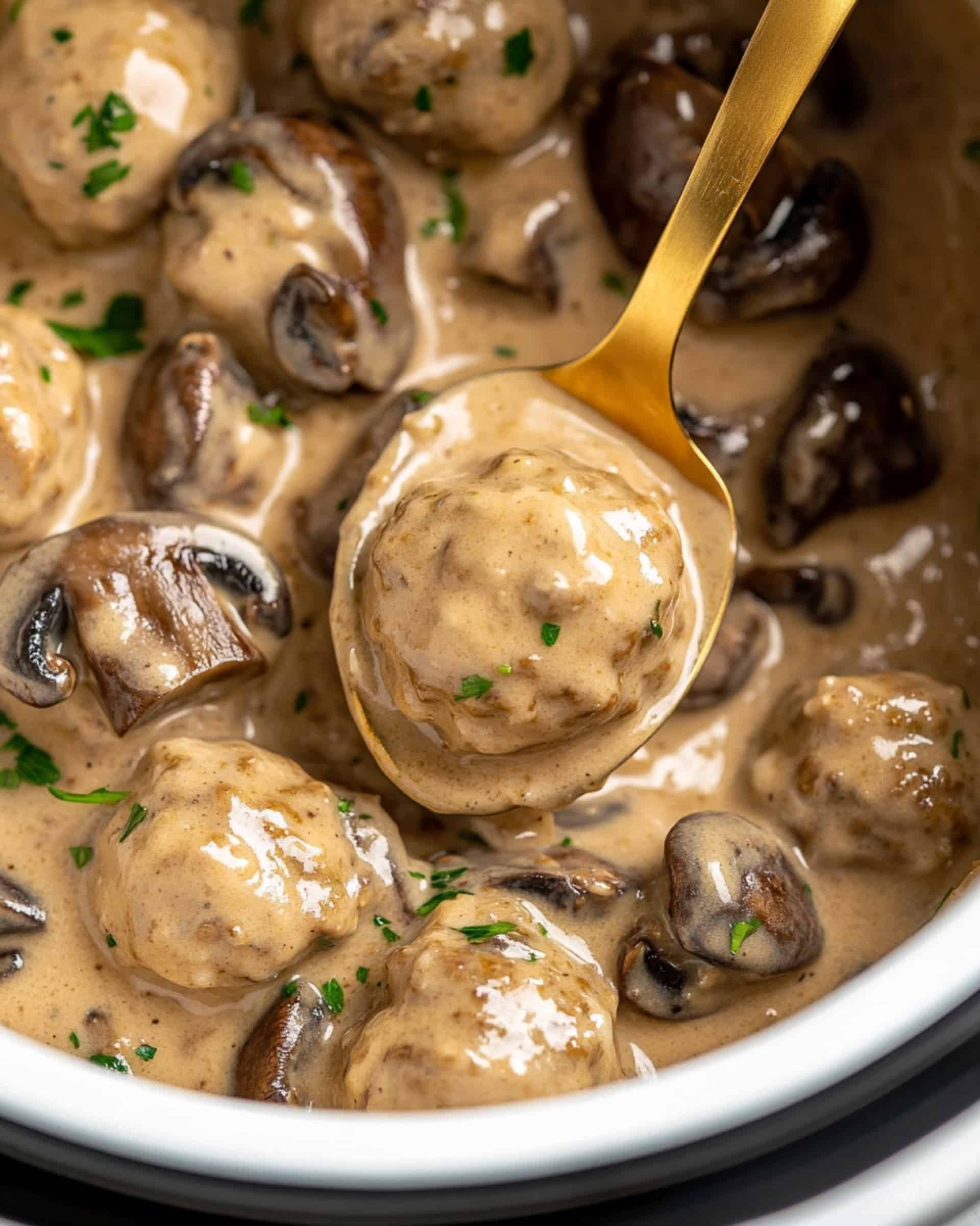 Crockpot Meatball Stroganoff Recipe