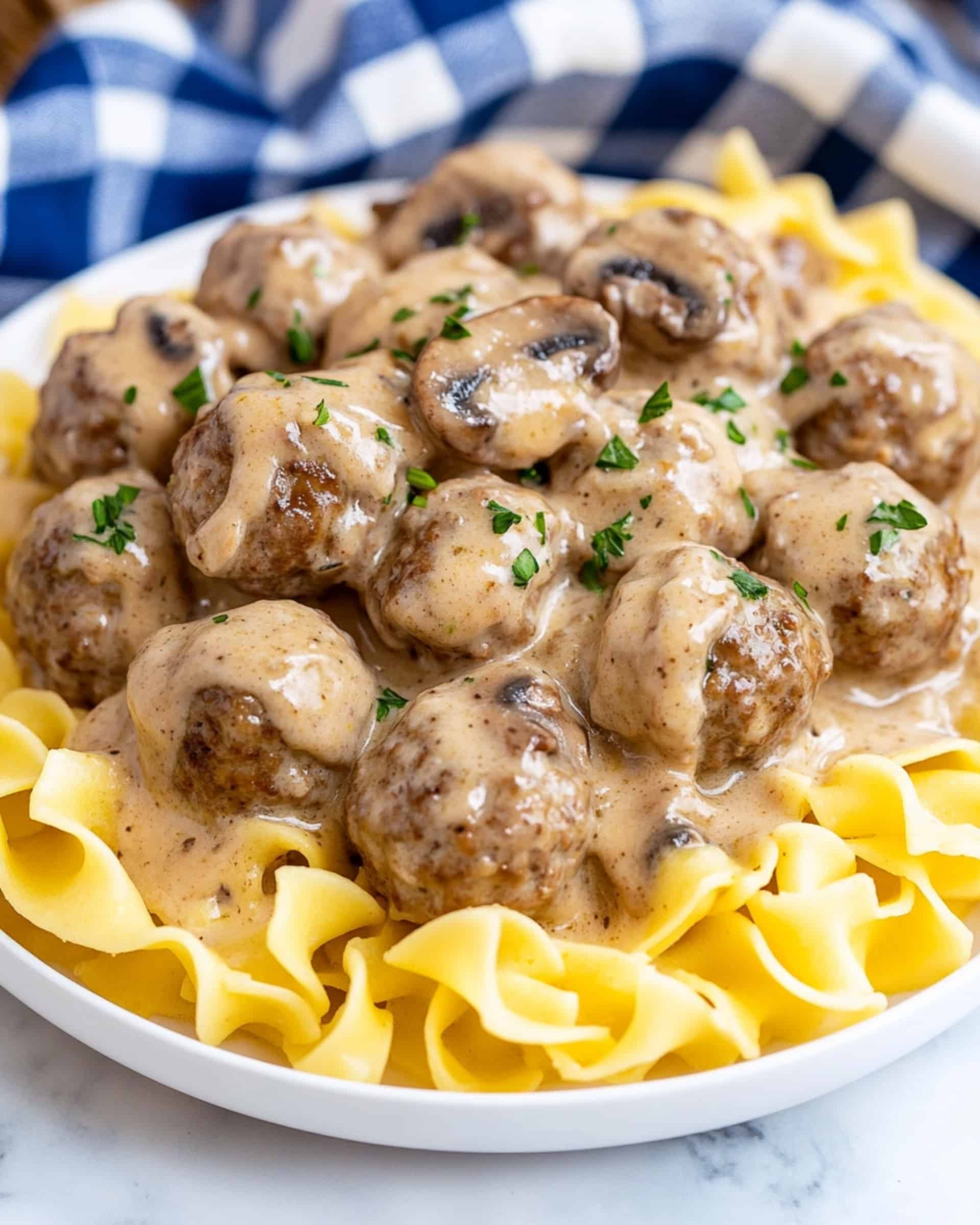 Crockpot Meatball Stroganoff Recipe