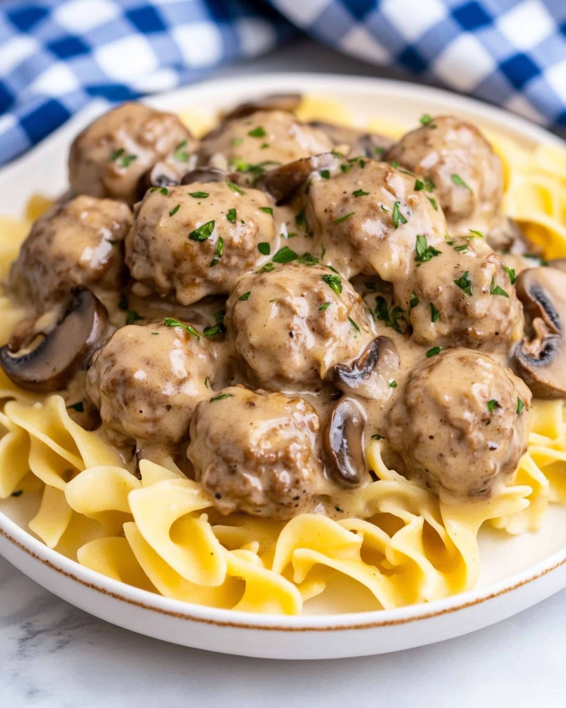 Crockpot Meatball Stroganoff Recipe