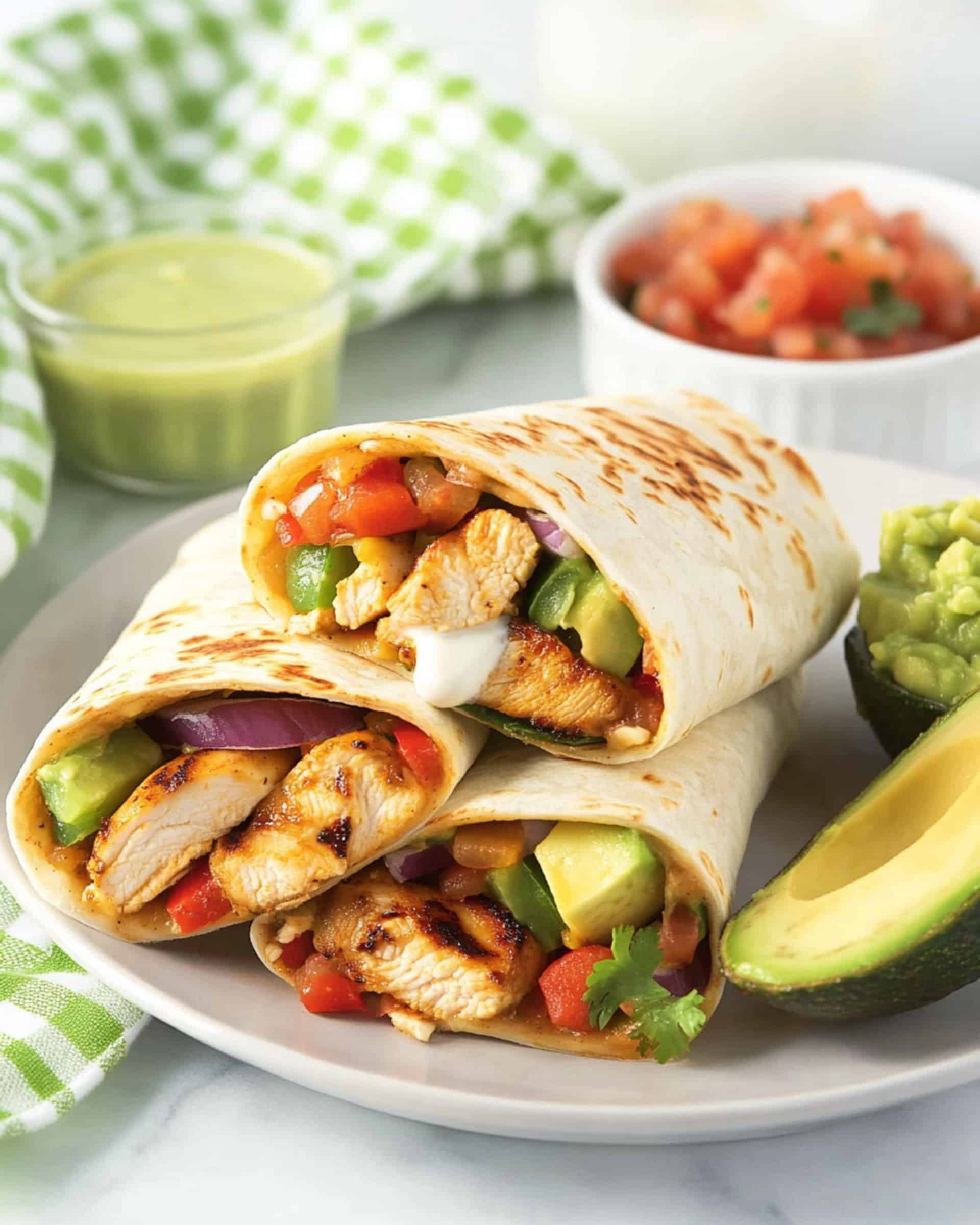 Easy Chicken Fajita Wraps Recipe