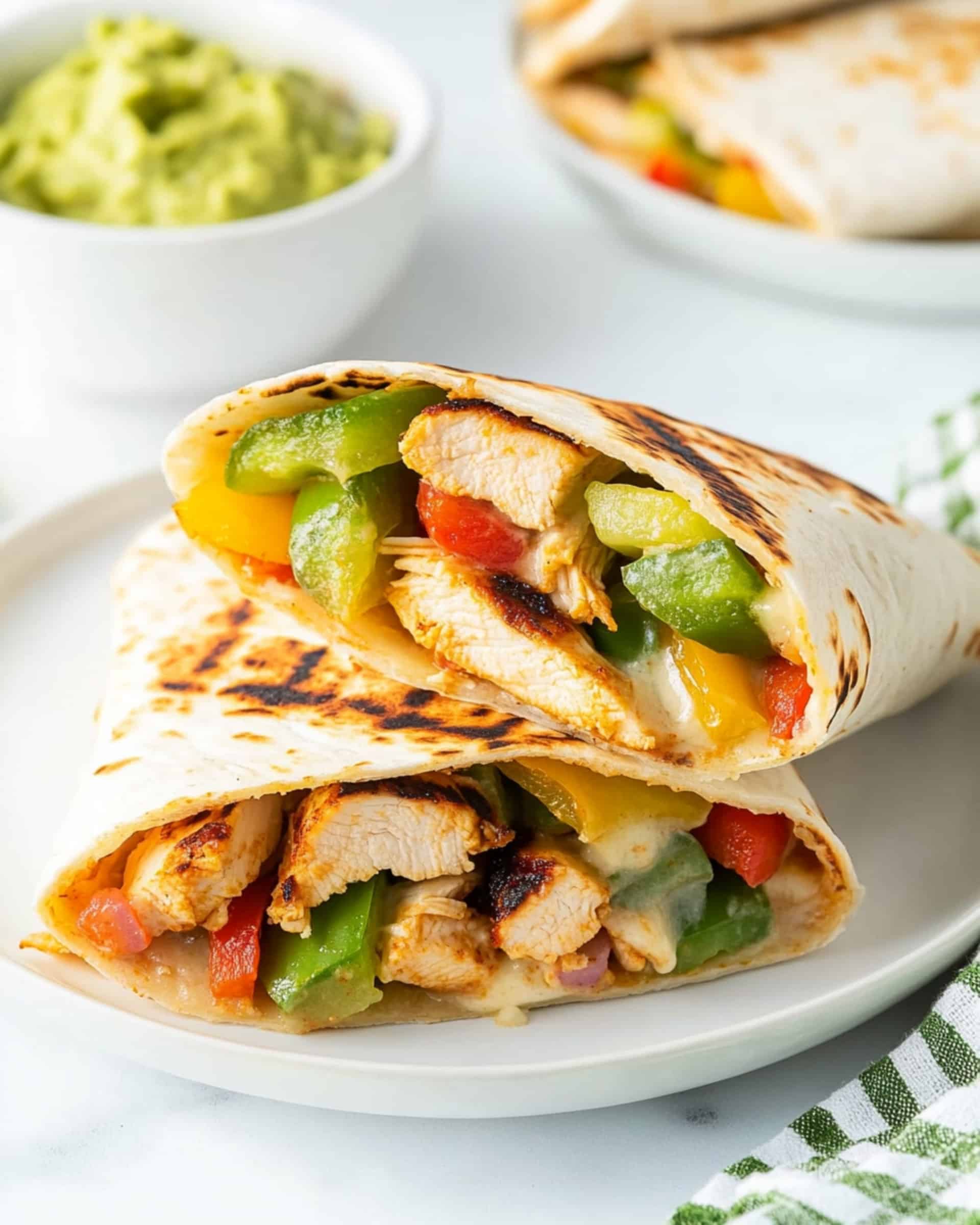 Easy Chicken Fajita Wraps Recipe