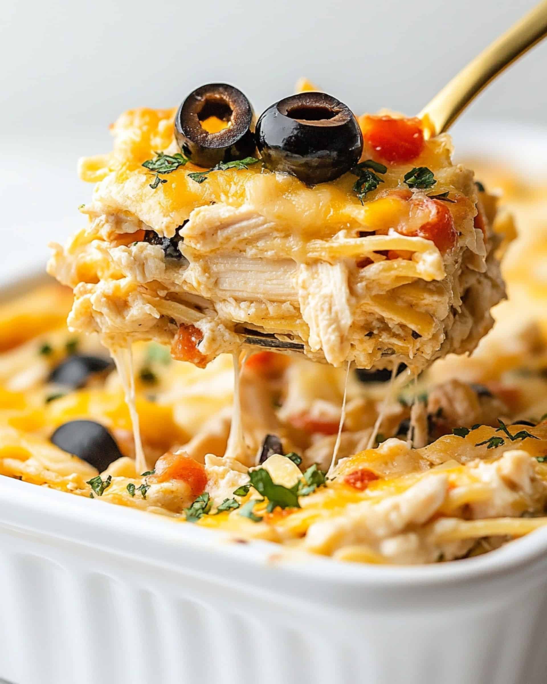 Fiesta Chicken Pasta Casserole Bake Recipe