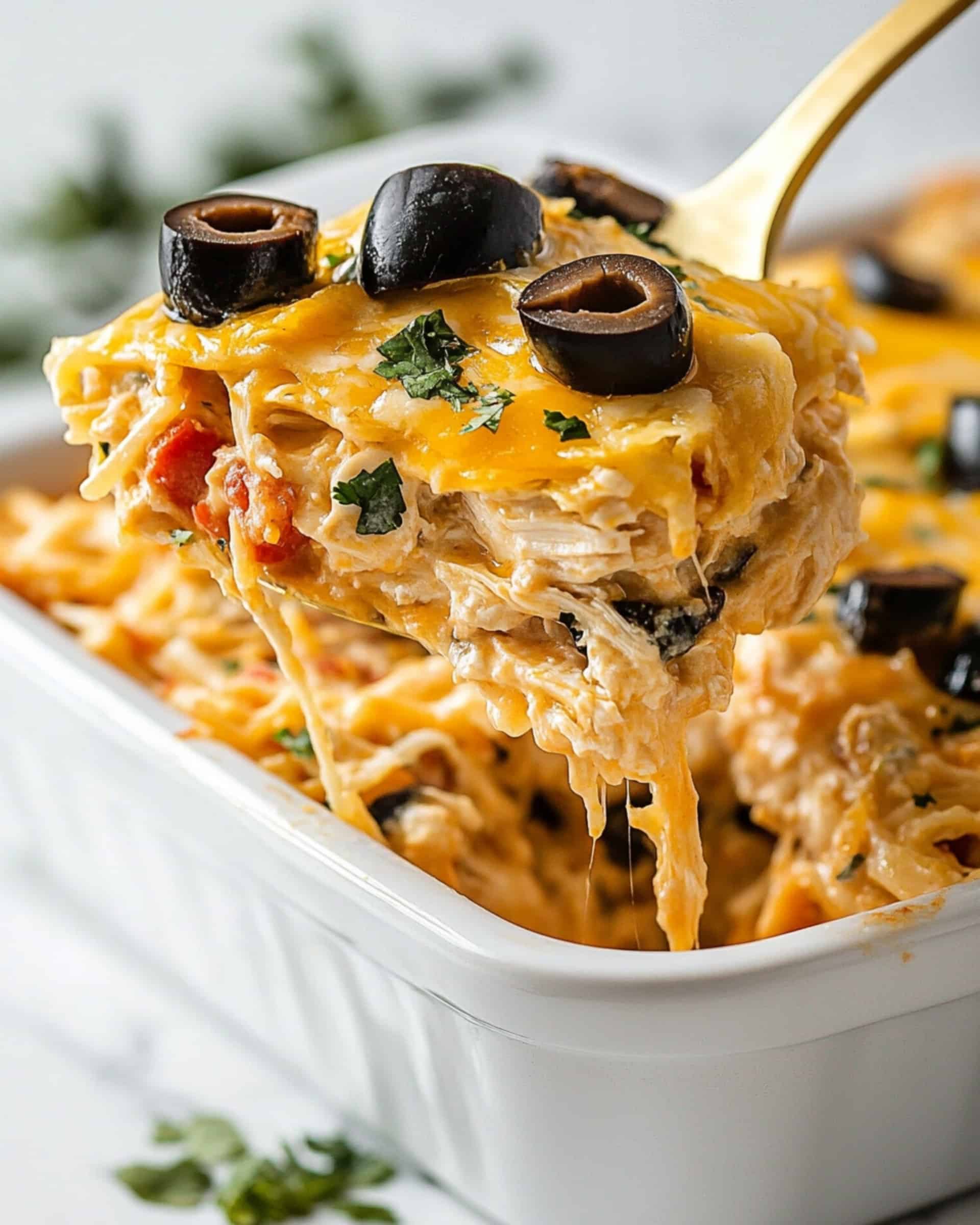 Fiesta Chicken Pasta Casserole Bake Recipe