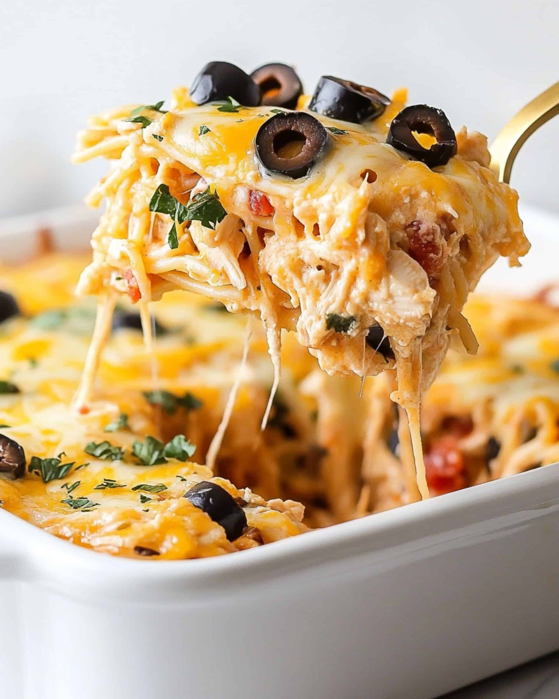 Fiesta Chicken Pasta Casserole Bake Recipe