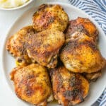 Garlic Parmesan Crispy Chicken Thighs Recipe