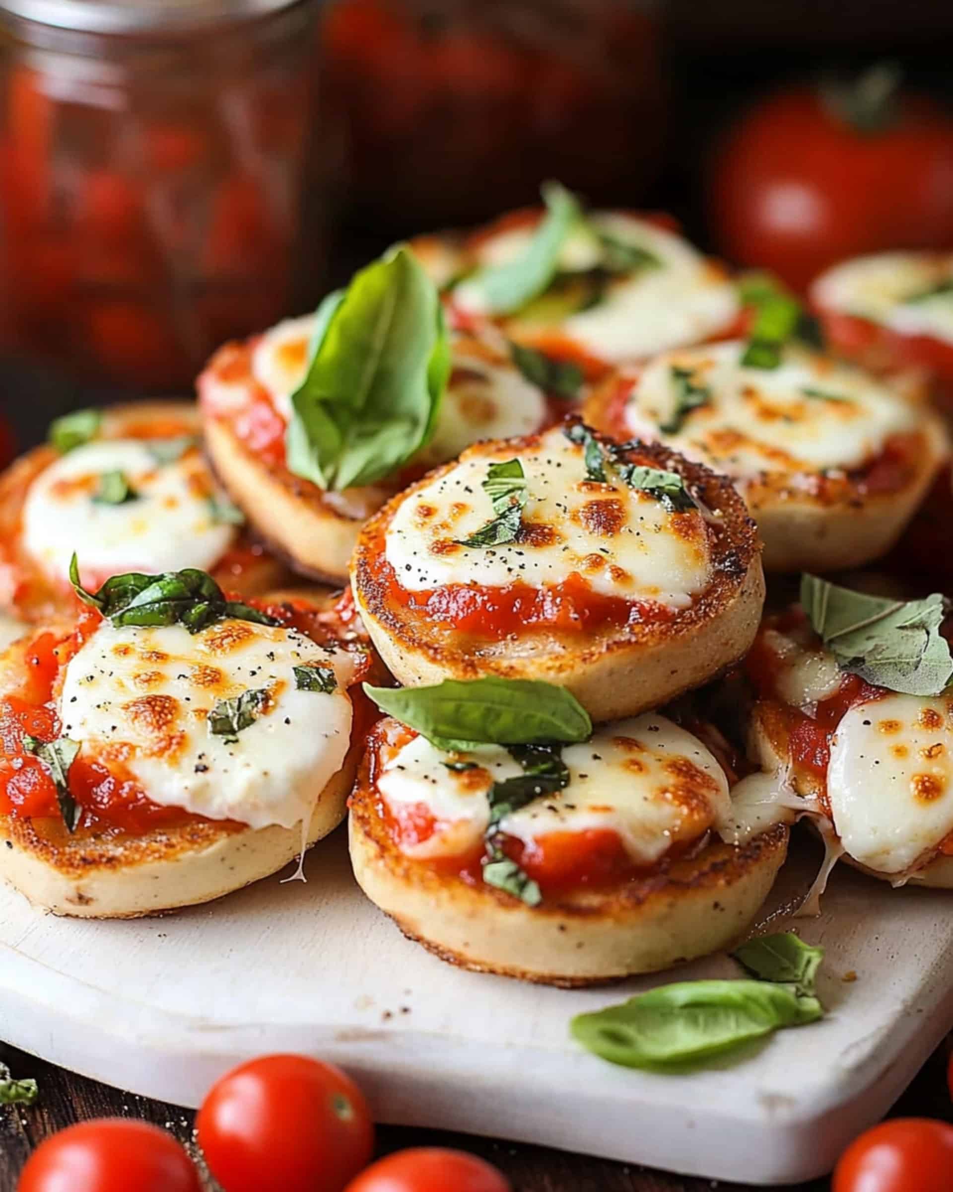 Homemade Mini Pizza Bagel Bites Recipe