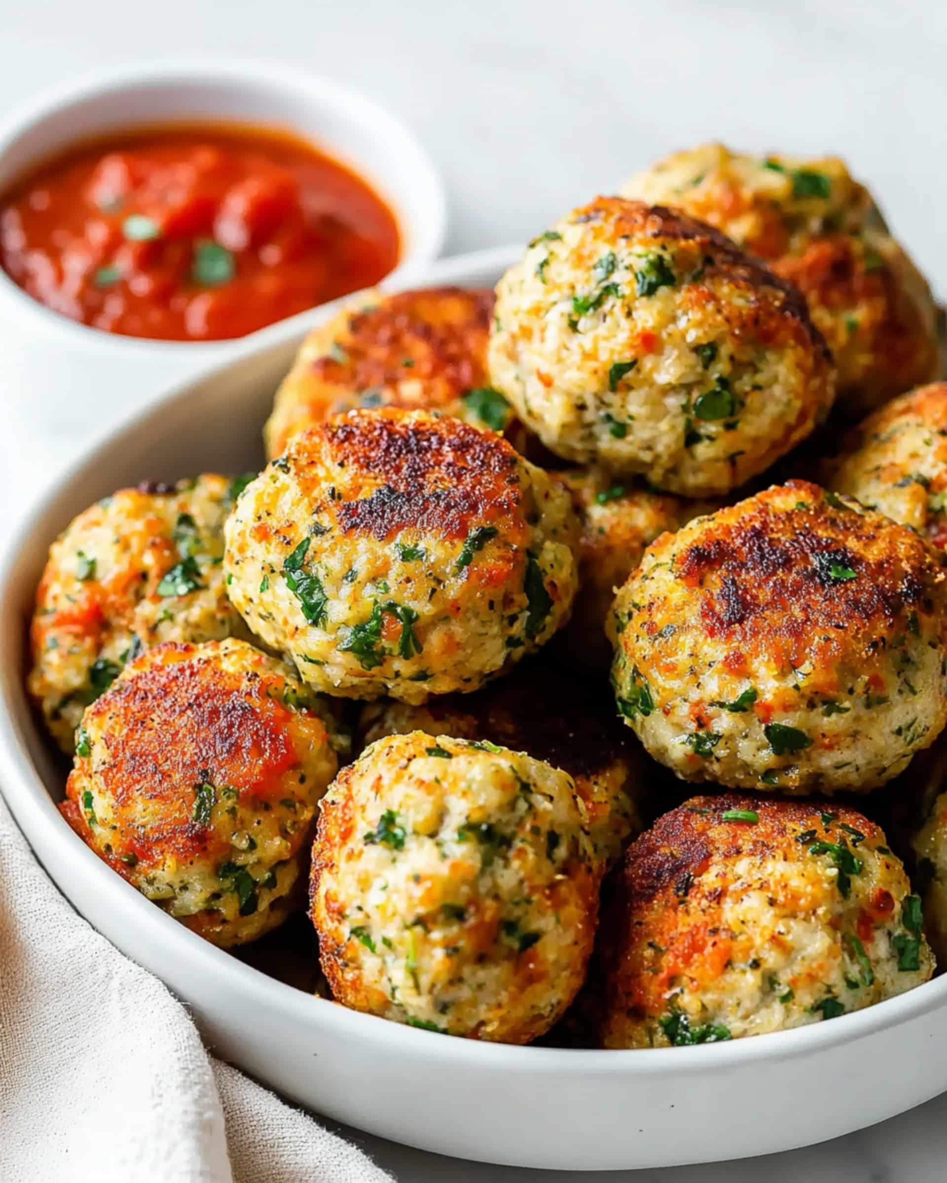 Italian-Style Chicken Meatballs Recipe