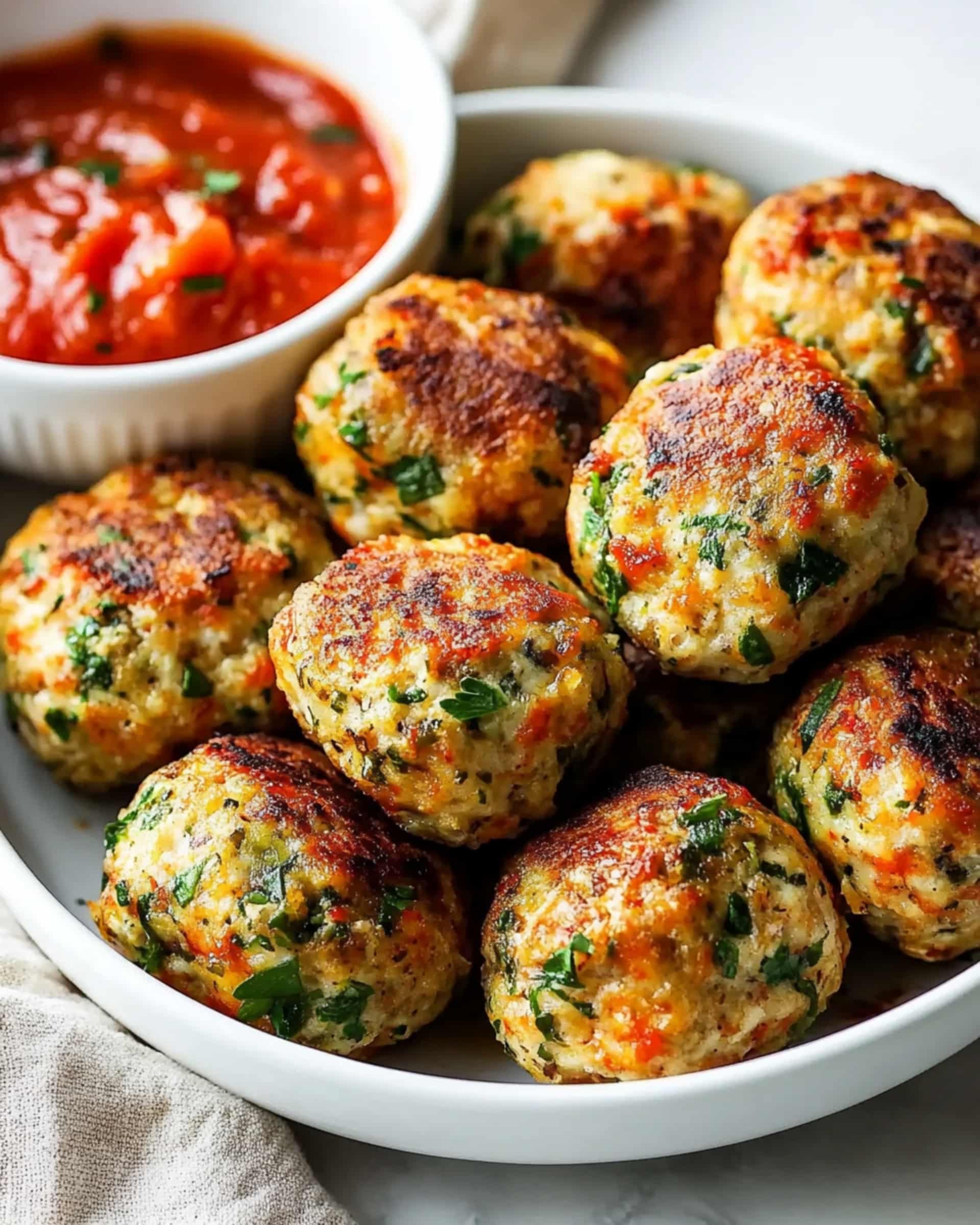 Italian-Style Chicken Meatballs Recipe