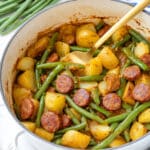 One Pot Smoked Sausage, Green Beans, and Potatoes Recipe