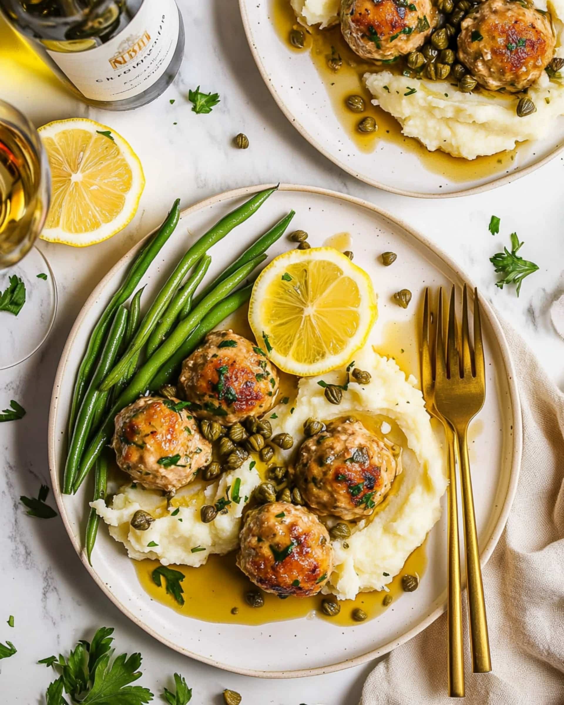 Saucy Chicken Piccata Meatballs Recipe