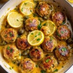 Saucy Chicken Piccata Meatballs Recipe