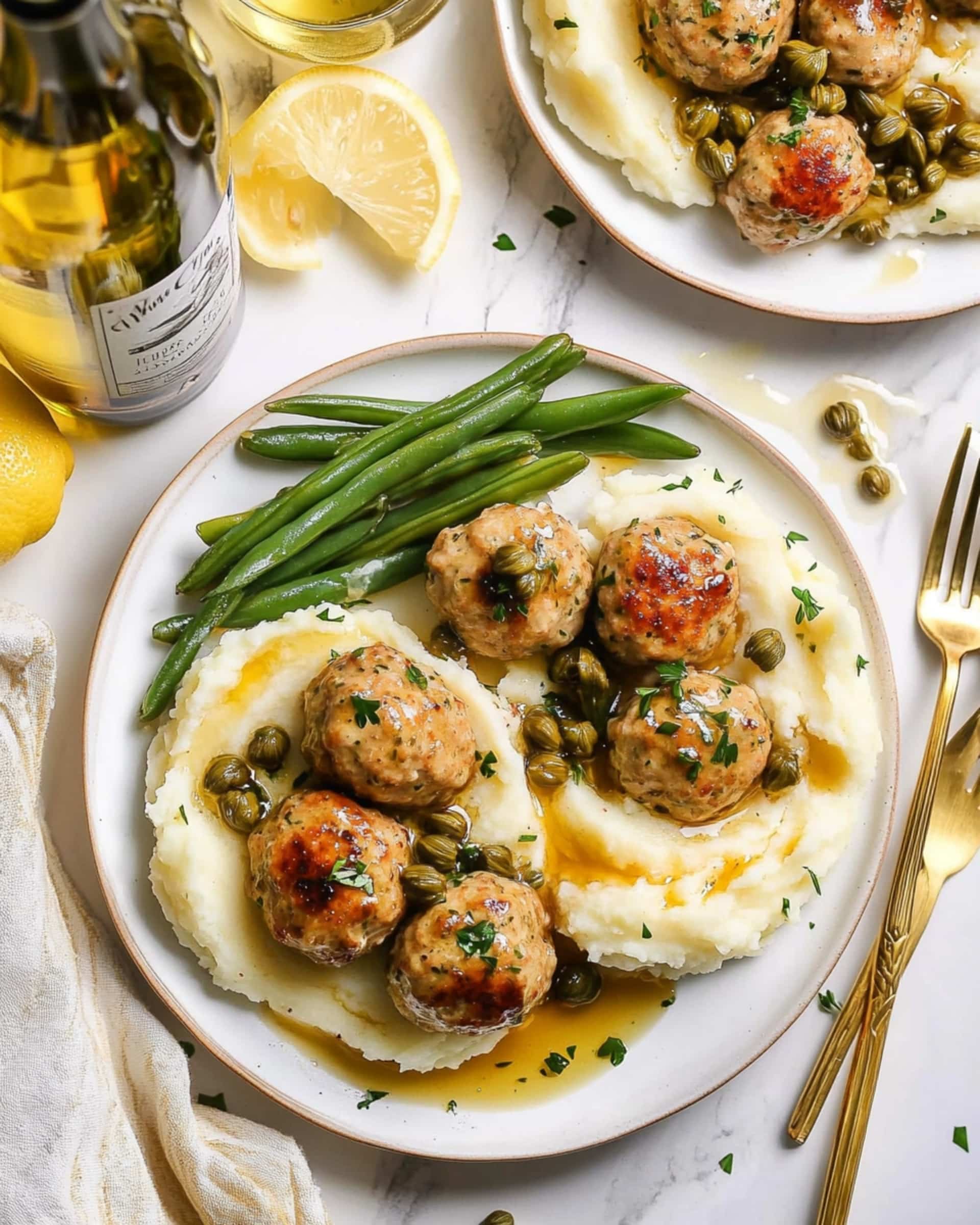 Saucy Chicken Piccata Meatballs Recipe