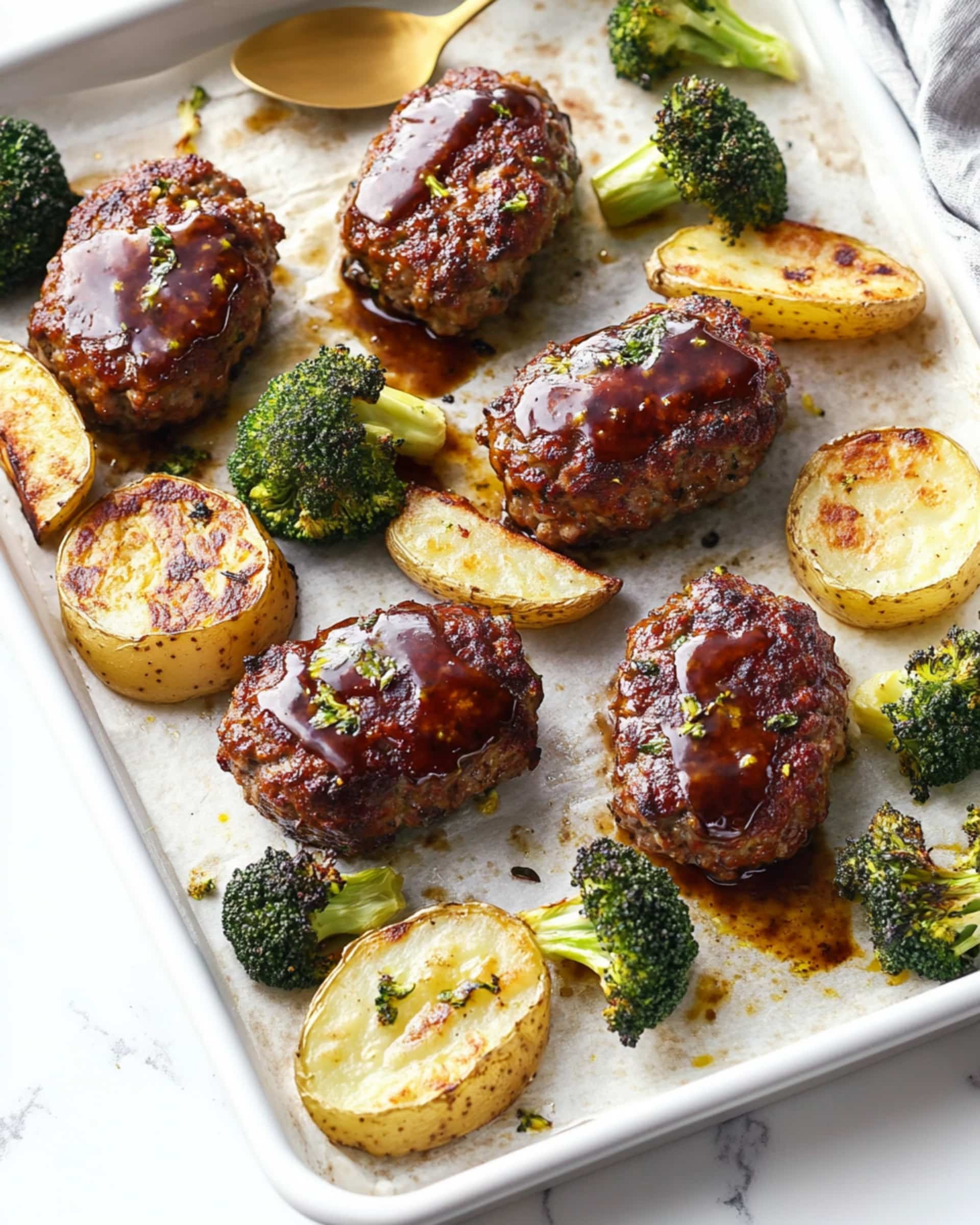 Sheet Pan Mini Meatloaves and Veggies Recipe