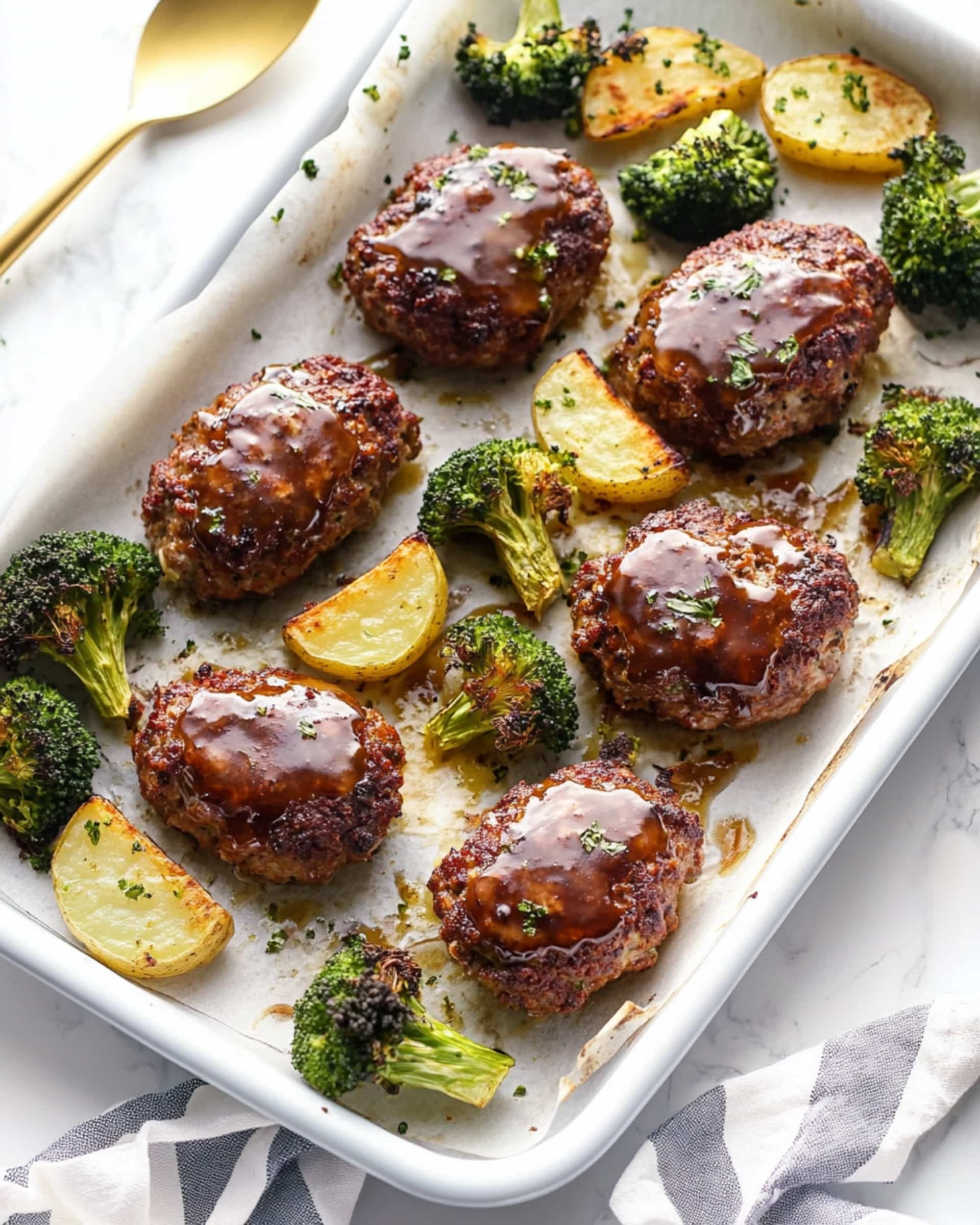 Sheet Pan Mini Meatloaves and Veggies Recipe