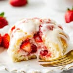 Strawberry Rolls with Cream Cheese Icing Recipe