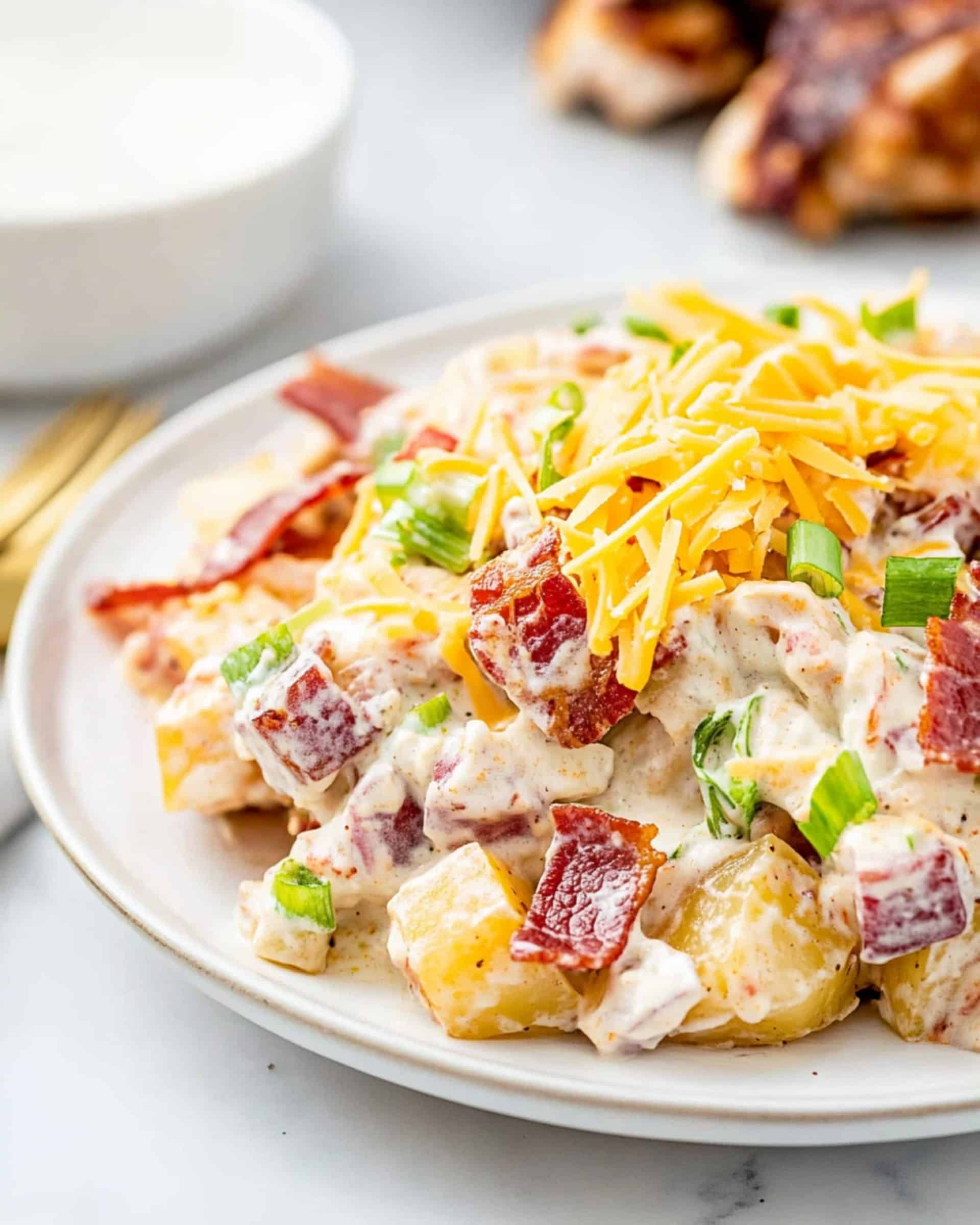 The BEST Loaded Baked Potato Salad Recipe