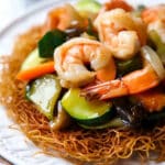 Crispy Cake Noodle Stir Fry Recipe