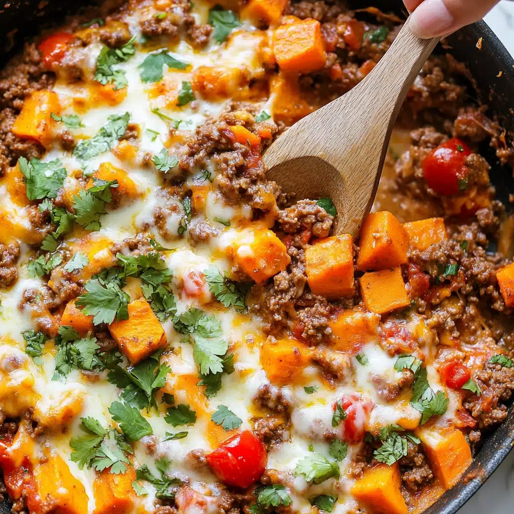 Southwest Ground Beef and Sweet Potato Skillet Recipe - Recipe Image