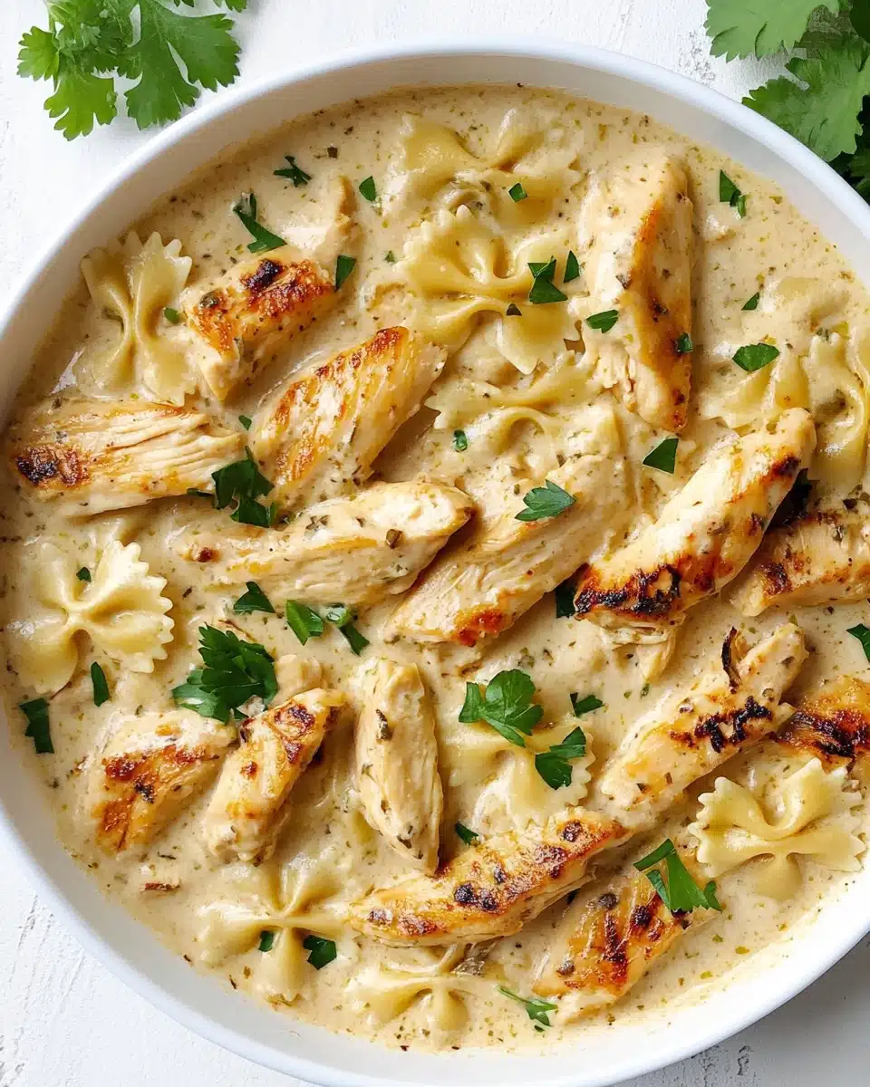 Creamy Garlic Parmesan Chicken Pasta Recipe