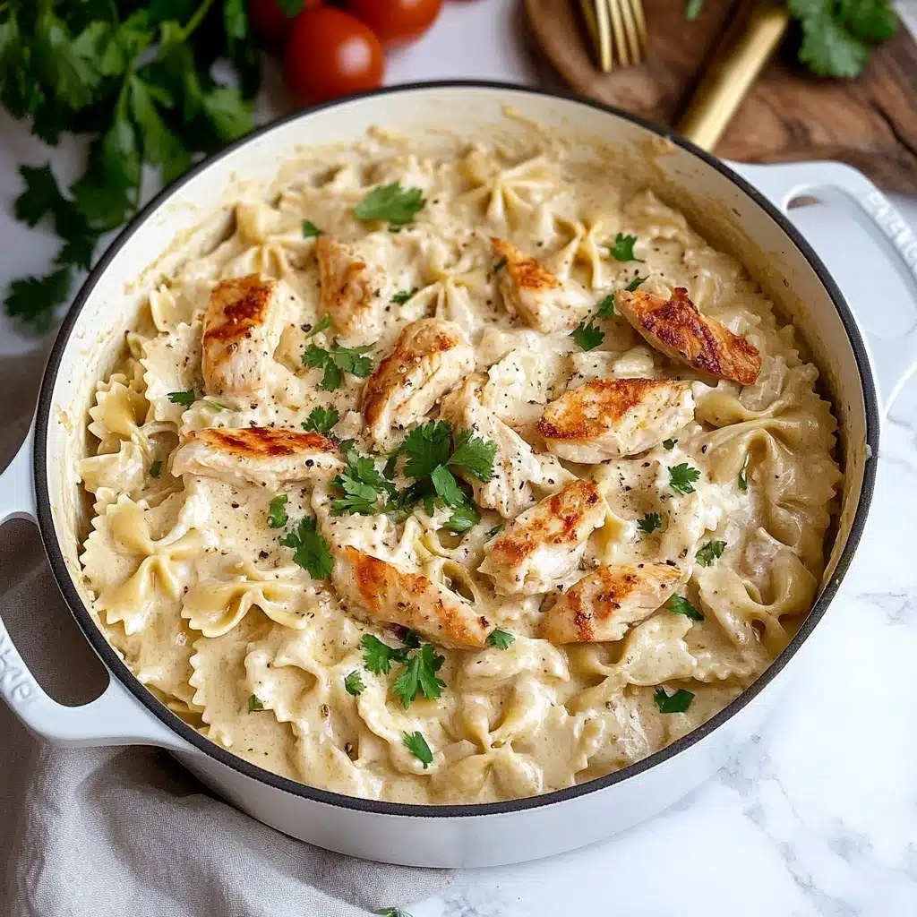 Creamy Garlic Parmesan Chicken Pasta Recipe - Recipe Image