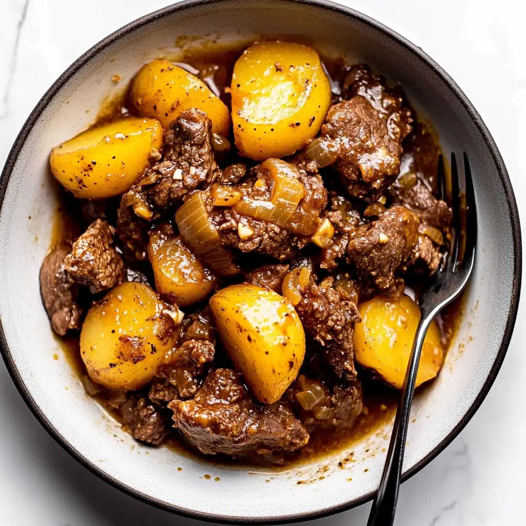 Garlic Butter Beef Bites in the Slow Cooker Recipe - Recipe Image