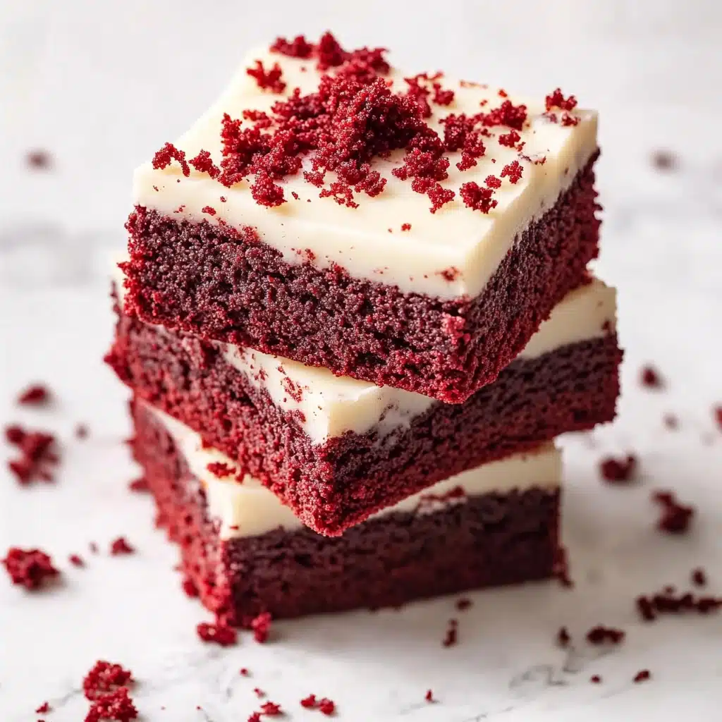 Decadent Red Velvet Brownies with Cream Cheese Frosting Recipe - Recipe Image