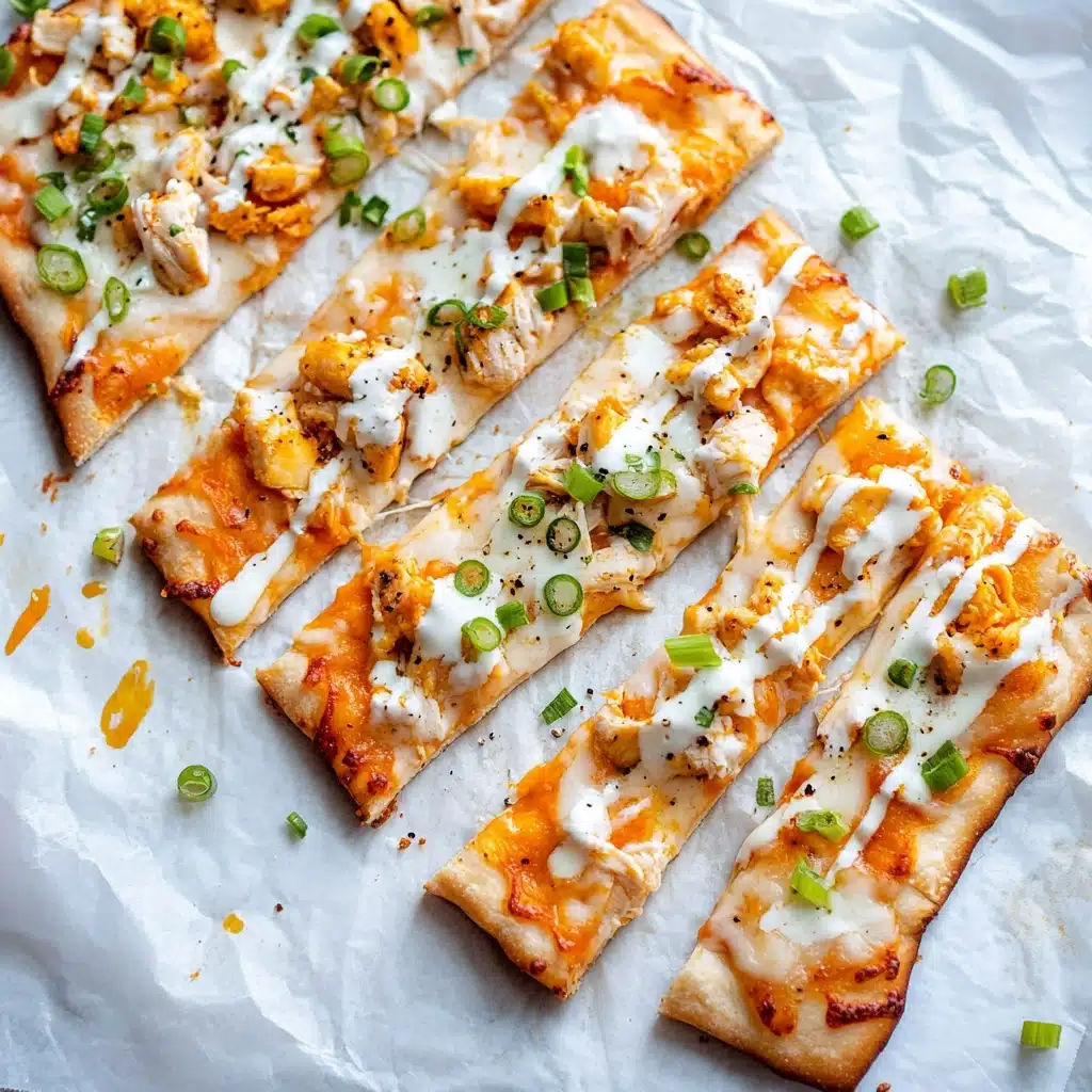Buffalo Chicken Flatbread Delight Recipe - Recipe Image