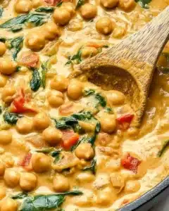 Creamy Sun-Dried Tomato Chickpeas Recipe