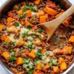 Southwest Ground Beef and Sweet Potato Skillet Recipe