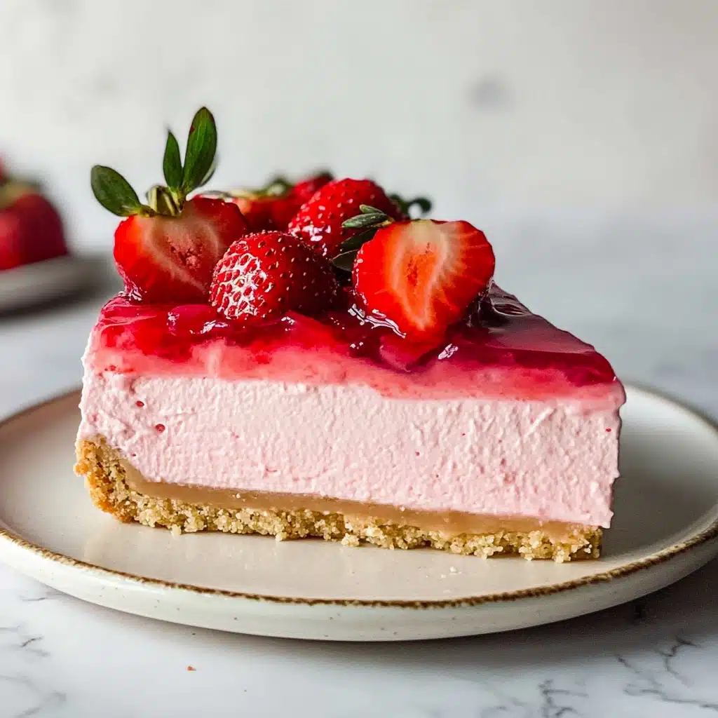 Vibrant Vegan Strawberry Cheesecake Delight Recipe - Recipe Image