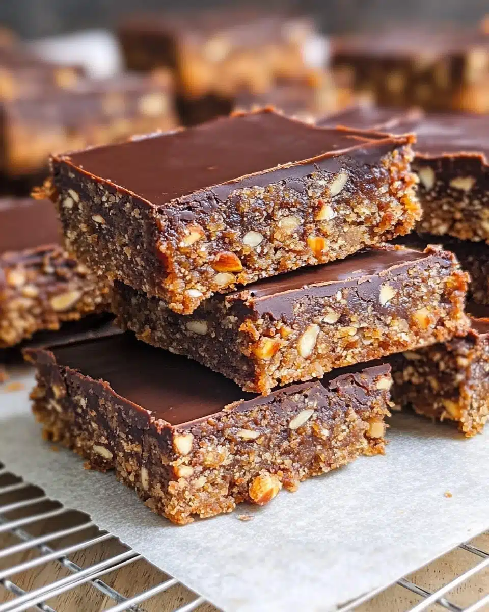 Chocolate Date Almond Bars Recipe