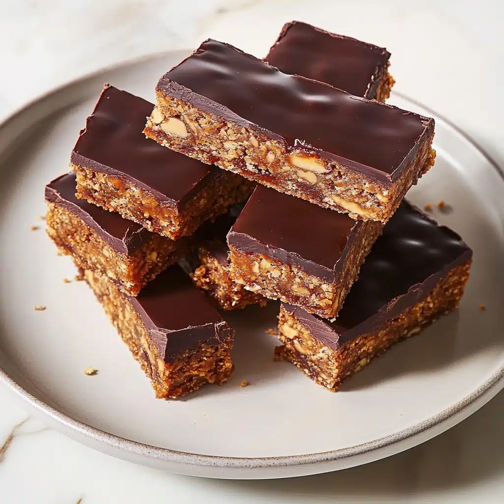 Chocolate Date Almond Bars Recipe - Recipe Image
