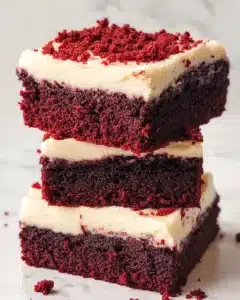 Decadent Red Velvet Brownies with Cream Cheese Frosting Recipe