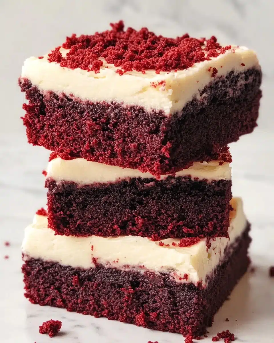 Decadent Red Velvet Brownies with Cream Cheese Frosting Recipe