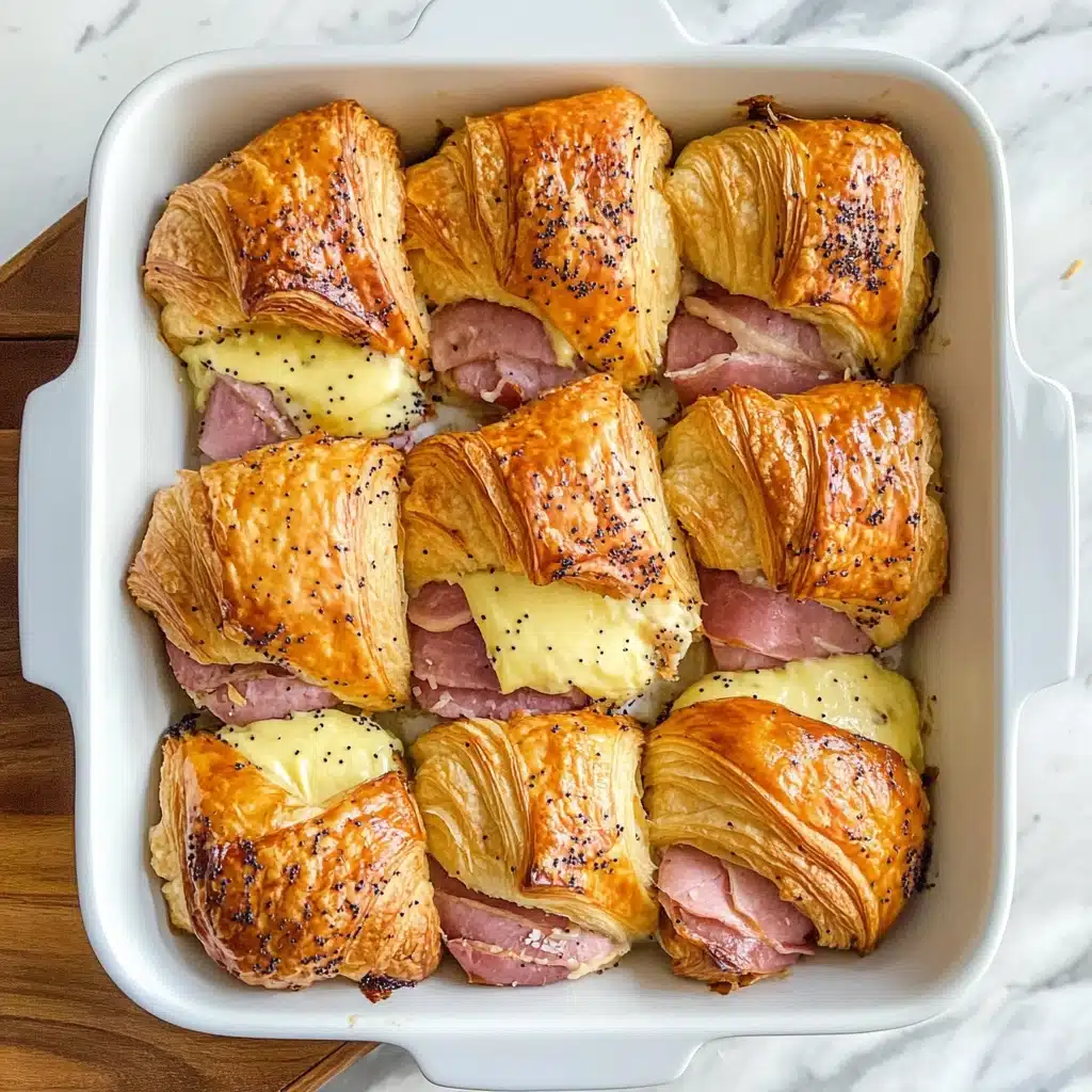 Savory Ham and Cheese Croissant Delights Recipe - Recipe Image