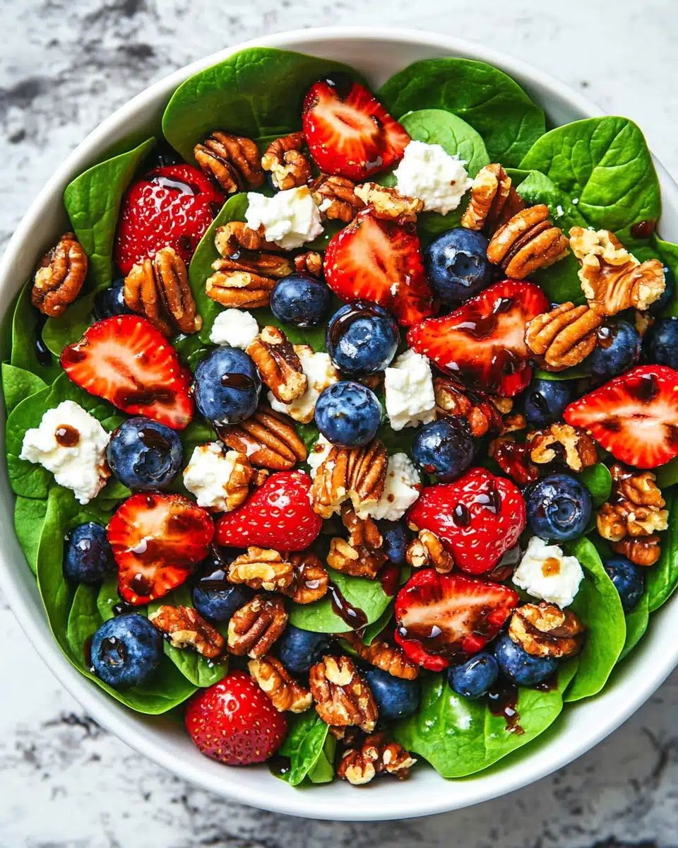 15-Minute Strawberry Spinach Salad Recipe