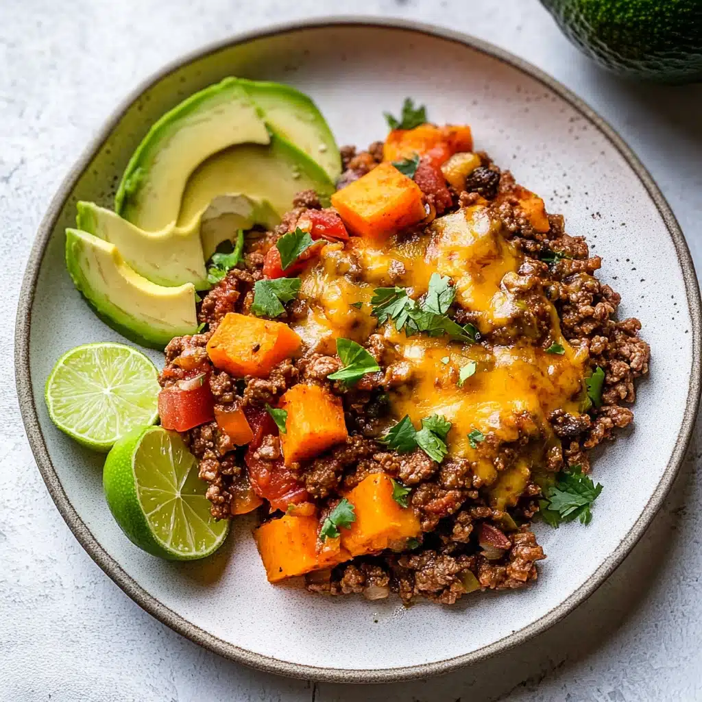 Southwest Ground Beef and Sweet Potato Skillet Recipe - Recipe Image
