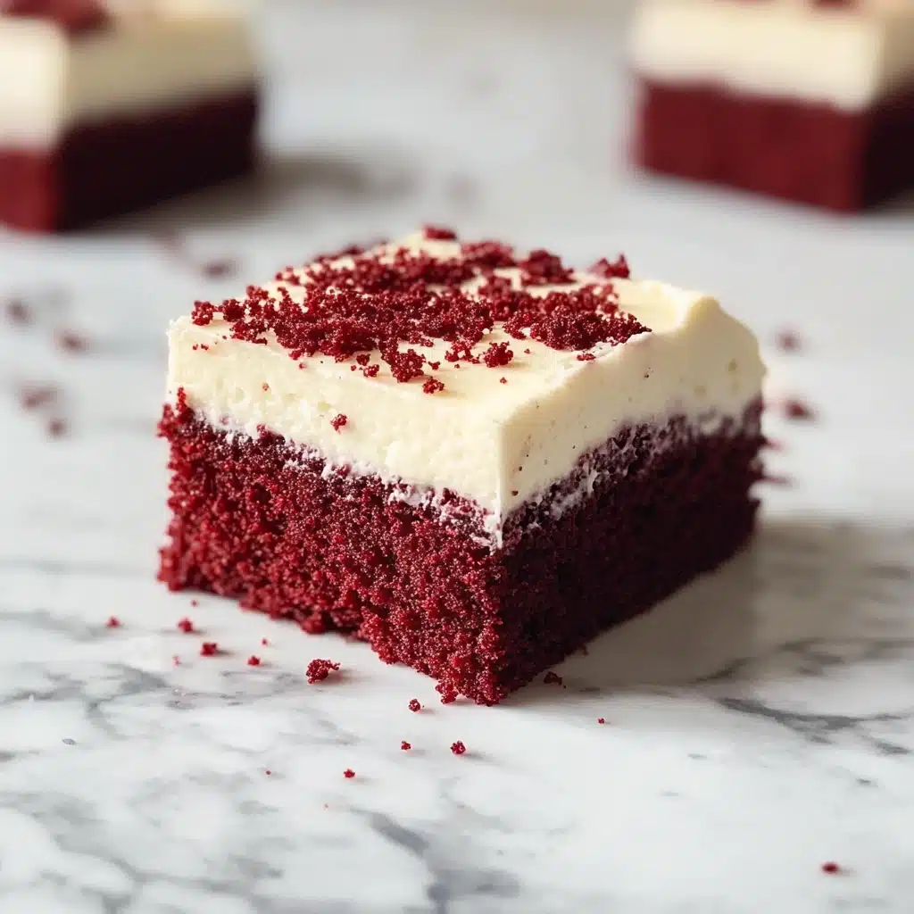 Decadent Red Velvet Brownies with Cream Cheese Frosting Recipe - Recipe Image