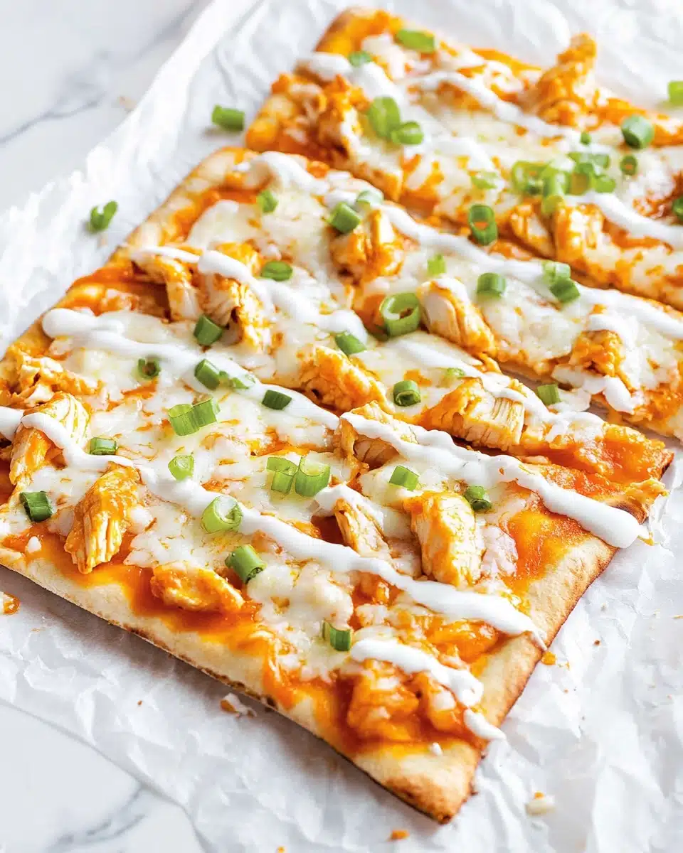 Buffalo Chicken Flatbread Delight Recipe