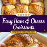 Savory Ham and Cheese Croissant Delights Recipe