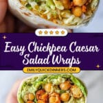 Crunchy Chickpea Caesar Wraps Recipe