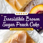 Brown Sugar Peach Cake Recipe