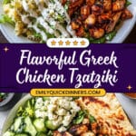 Mediterranean Chicken Tzatziki Bowls Recipe