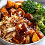 BBQ Chicken & Roasted Sweet Potato Bowls Recipe