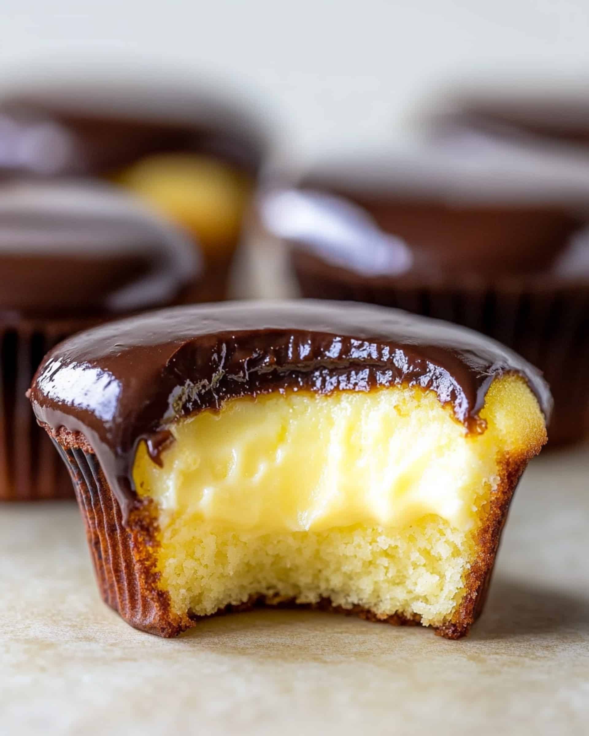 Boston Cream Pie Cupcakes Recipe