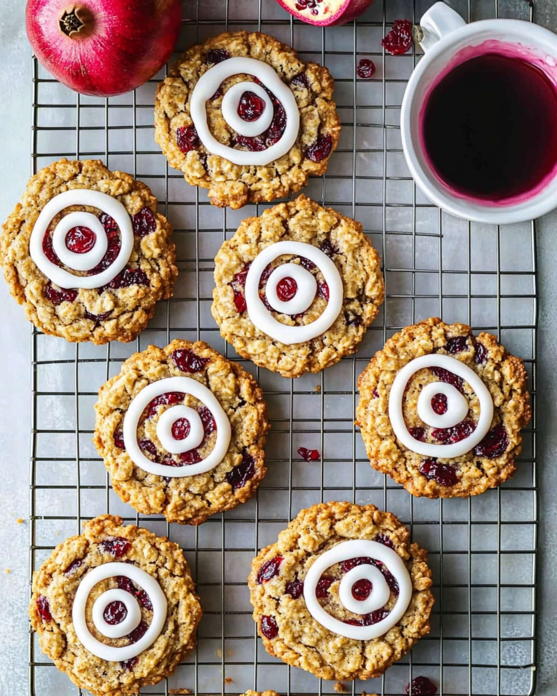 Breakfast Cookies With Banana and Pomegranate Recipe