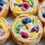 Cheesecake Fruit Salad Roll Ups Recipe