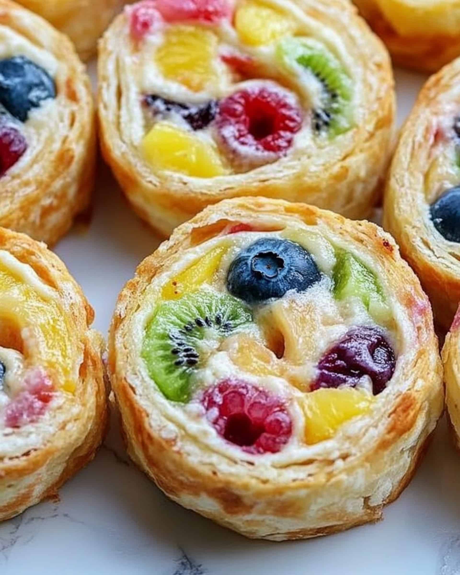 Cheesecake Fruit Salad Roll Ups Recipe