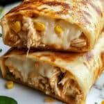 Cheesy Garlic Chicken Wraps Recipe